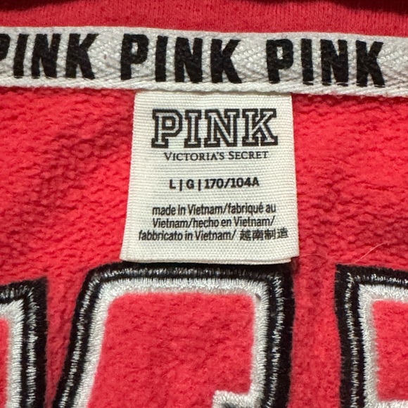 Victoria's Secret Pink Half Zip Up Hoodless Sweatshirt - Picture 2 of 4